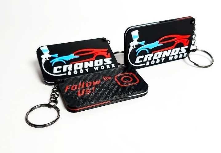 A custom LayerCraft product created for a local business